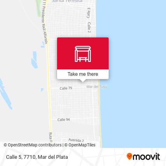 Mapa de Calle 5, 7710