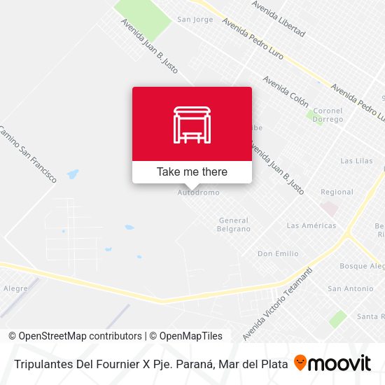 Tripulantes Del Fournier X Pje. Paraná map