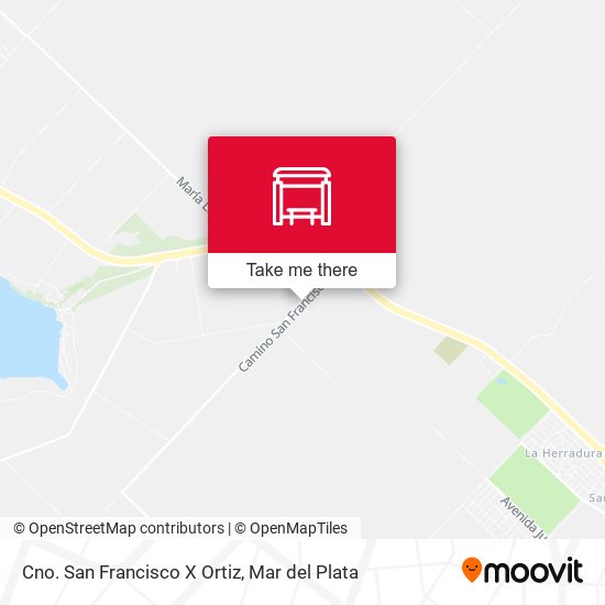 Cno. San Francisco X Ortiz map