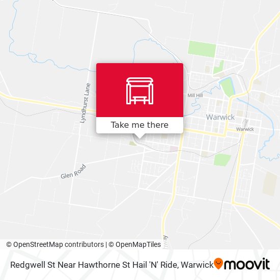 Redgwell St Near Hawthorne St Hail 'N' Ride map