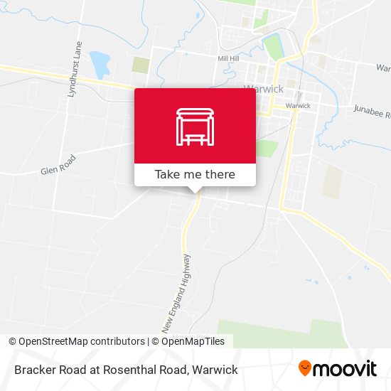 Bracker Road at Rosenthal Road map