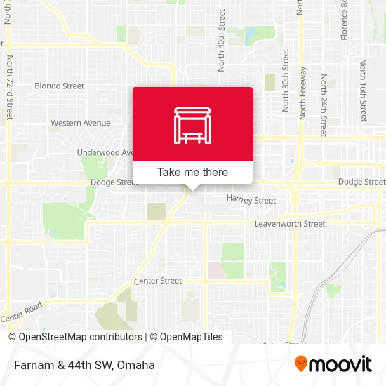 Farnam & 44th SW map