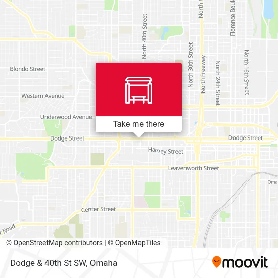 Dodge & 40th St SW map
