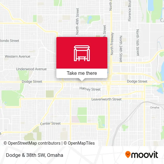 Dodge & 38th SW map