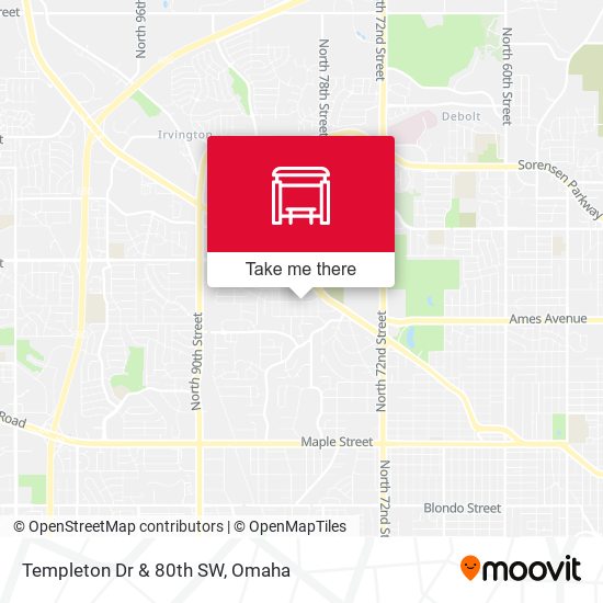 Templeton Dr & 80th SW map