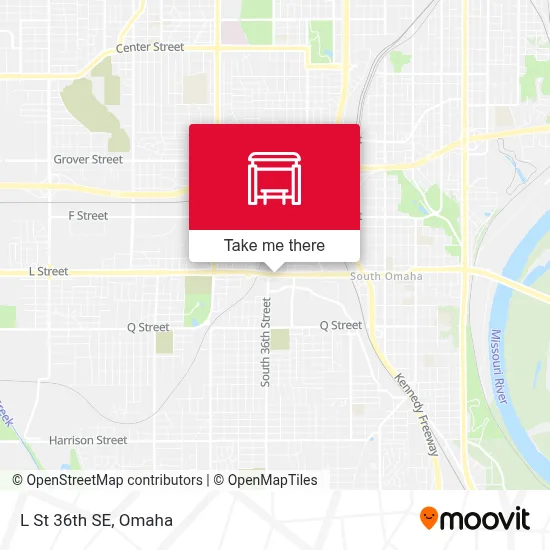 L St 36th SE map