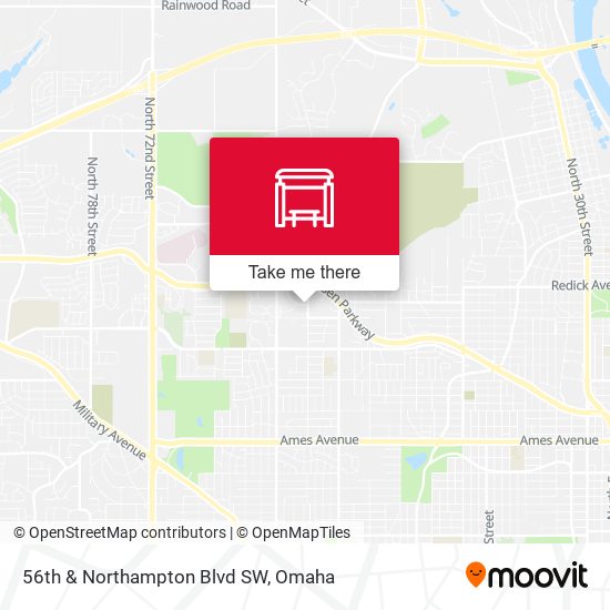 56th & Northampton Blvd SW map