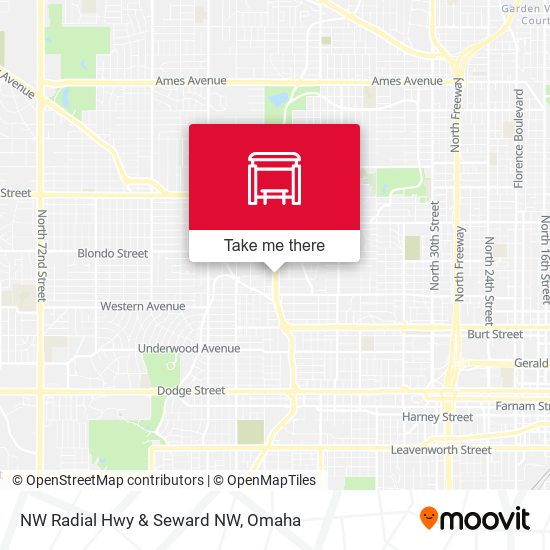 NW Radial Hwy & Seward NW map