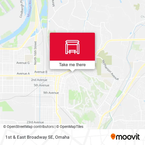 1st & East Broadway SE map