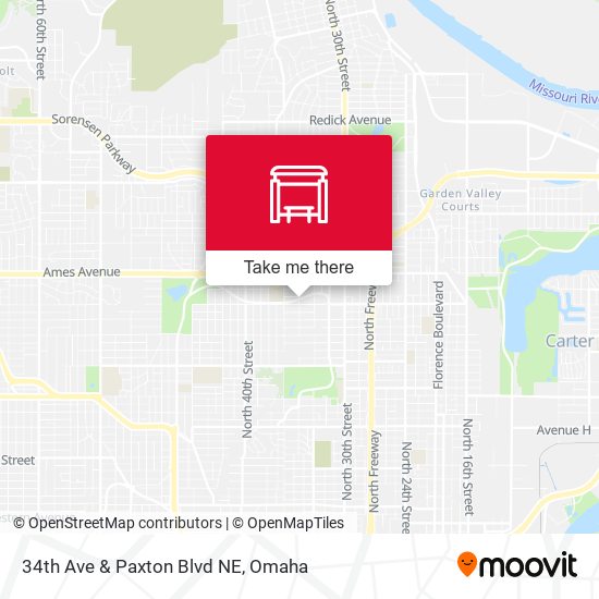 34th Ave & Paxton Blvd NE map