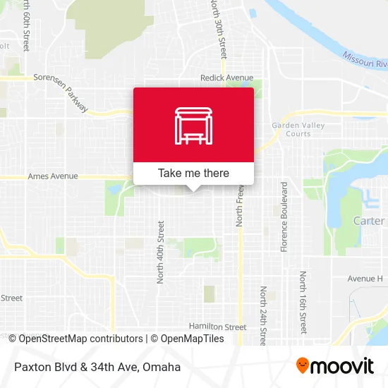 Mapa de Paxton Blvd & 34th Ave