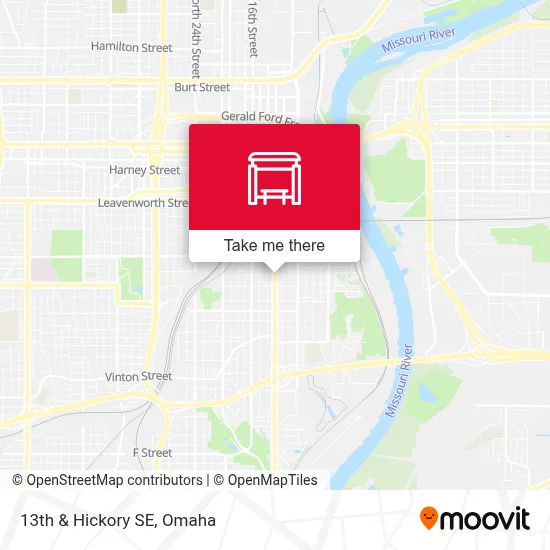 13th & Hickory SE map