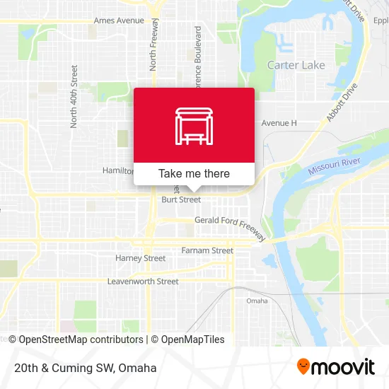 20th & Cuming SW map