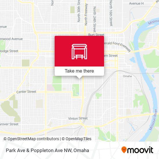 Park Ave & Poppleton Ave NW map