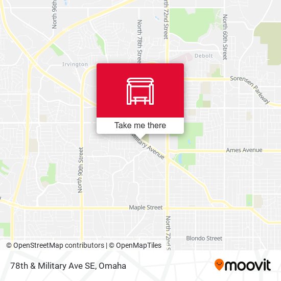 78th & Military Ave SE map