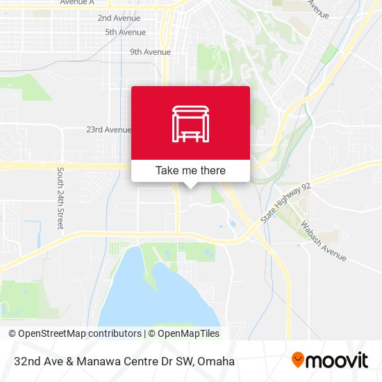 Mapa de 32nd Ave & Manawa Centre Dr SW