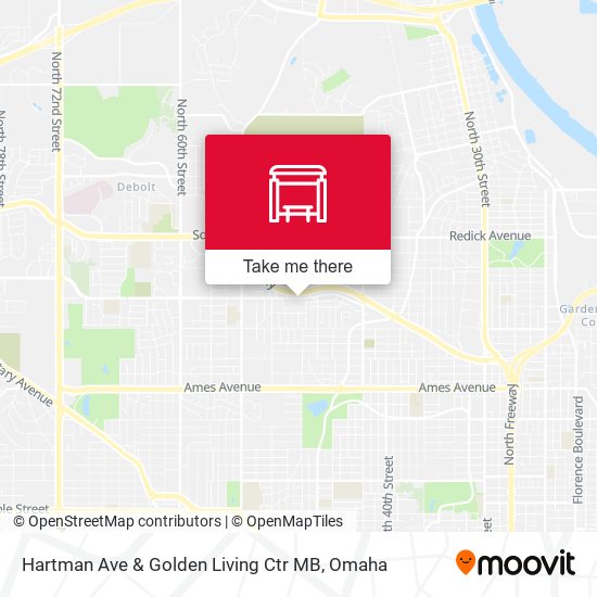 Hartman Ave & Golden Living Ctr MB map