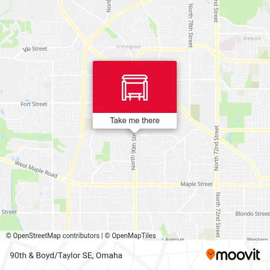 90th & Boyd/Taylor SE map