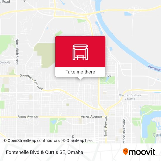 Fontenelle Blvd & Curtis SE map