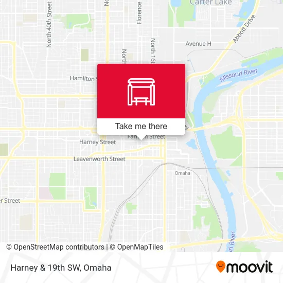 Harney & 19th SW map