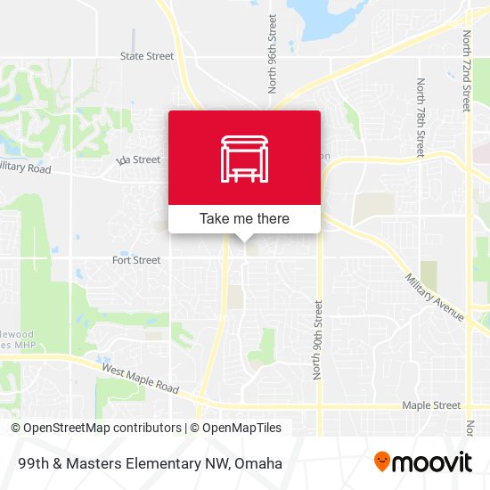 99th & Masters Elementary NW map