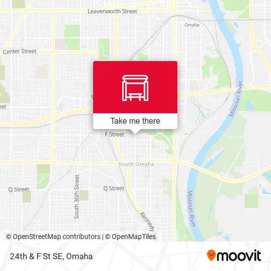 24th & F St SE map