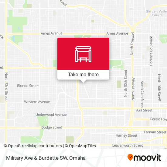 Military Ave & Burdette SW map