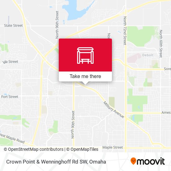 Crown Point & Wenninghoff Rd SW map