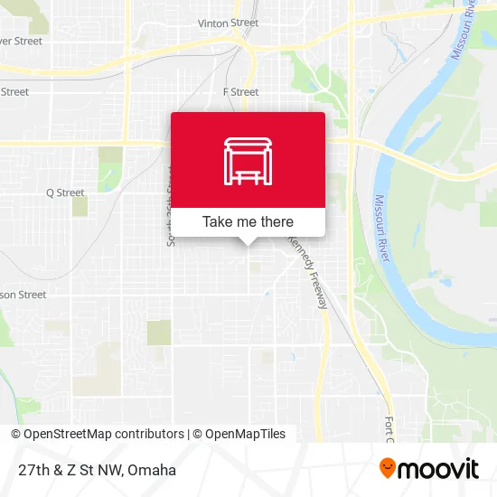 27th & Z St NW map
