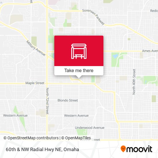 60th & NW Radial Hwy NE map