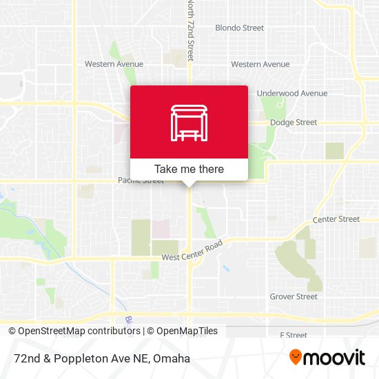 72nd & Poppleton Ave NE map