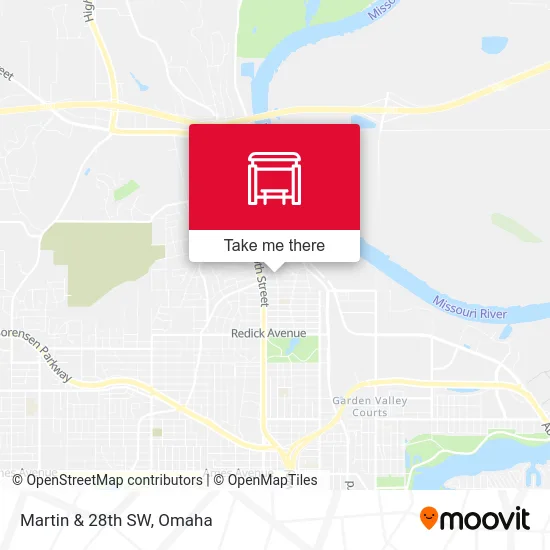 Martin & 28th SW map