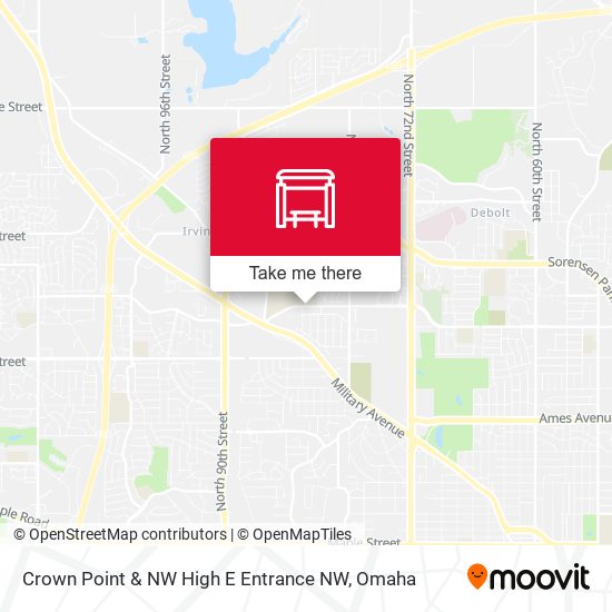 Crown Point & NW High E Entrance NW map