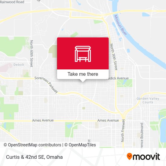 Curtis Ave & 42nd SE map