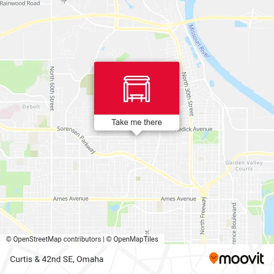 Curtis & 42nd SE map