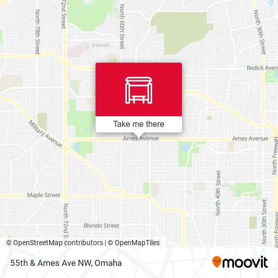 55th & Ames Ave NW map