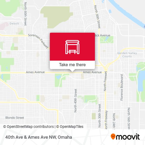 40th Ave & Ames Ave NW map