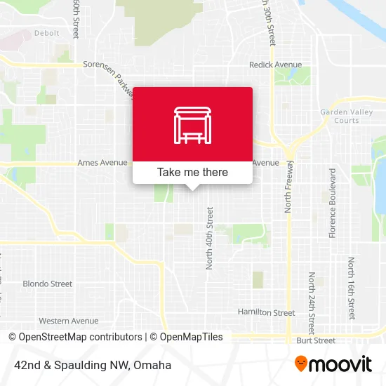 42nd & Spaulding NW map