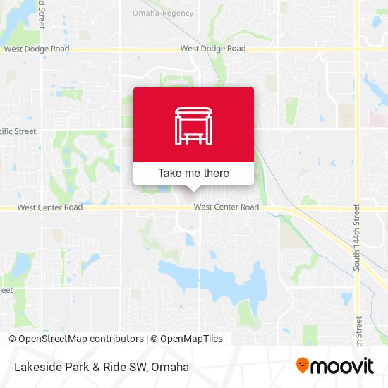 Mapa de Lakeside Park & Ride SW