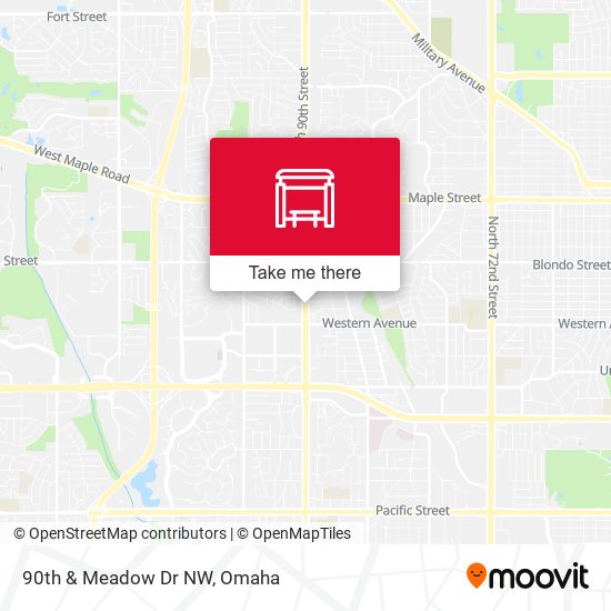 90th & Meadow Dr NW map