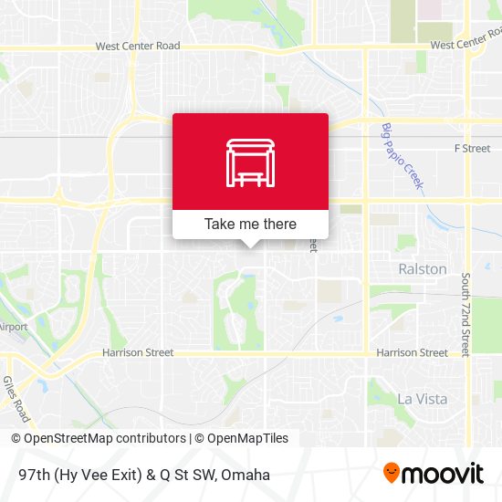 97th (Hy Vee Exit) & Q St SW map