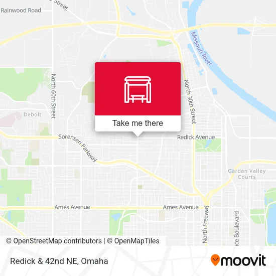 Redick & 42nd NE map