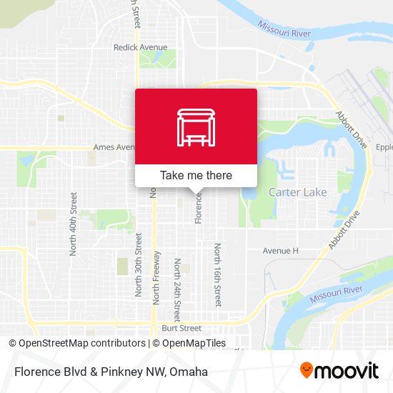 Florence Blvd & Pinkney NW map