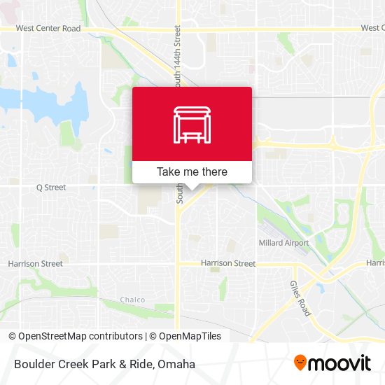 Boulder Creek Park & Ride map