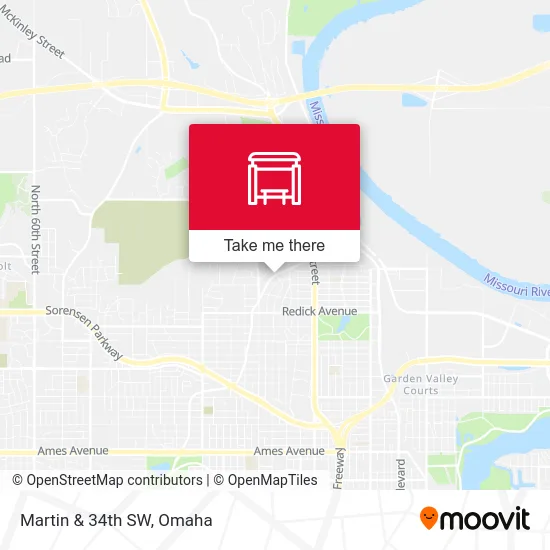 Martin & 34th SW map