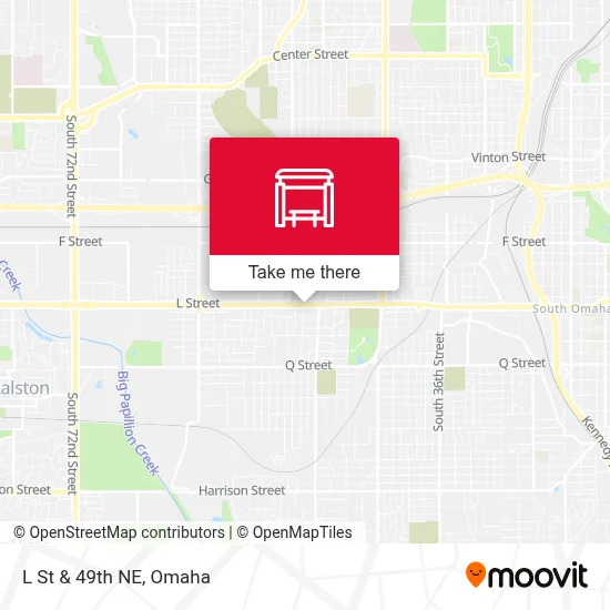L St & 49th NE map