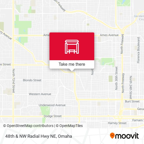 48th & NW Radial Hwy NE map