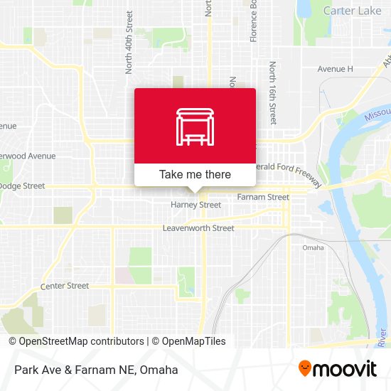 Park Ave & Farnam St NE map