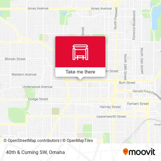 40th & Cuming SW map