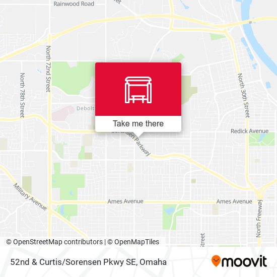 52nd & Curtis/Sorensen Pkwy SE map